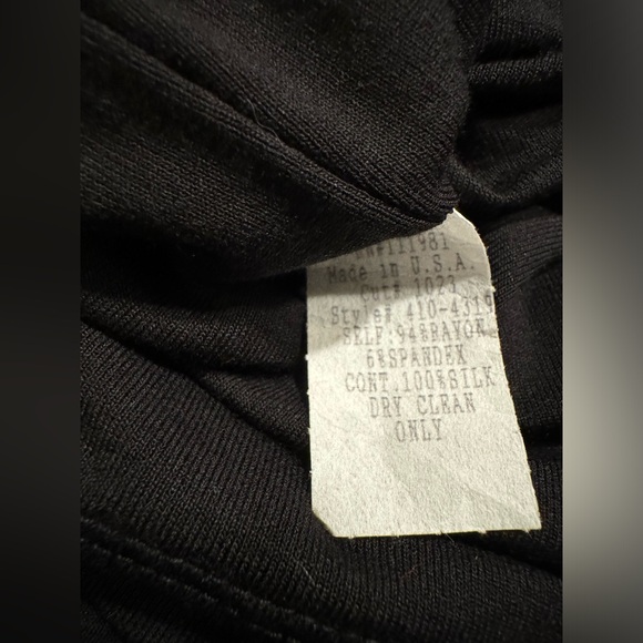 BAILEY 44 Black Silk Romantic Puff Sleeves size L - Picture 8 of 11